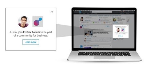 linkedin dynamics ads ciblage utilisateur follower ads job ads agence marketing digital bordeaux