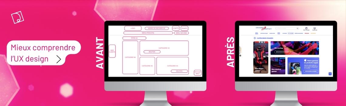 Projet graphique wireframes ux ui design graphisme digital web site