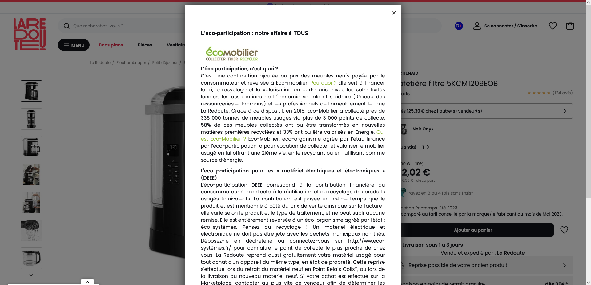 Eco-part La redoute environnement écologie agence développement web
