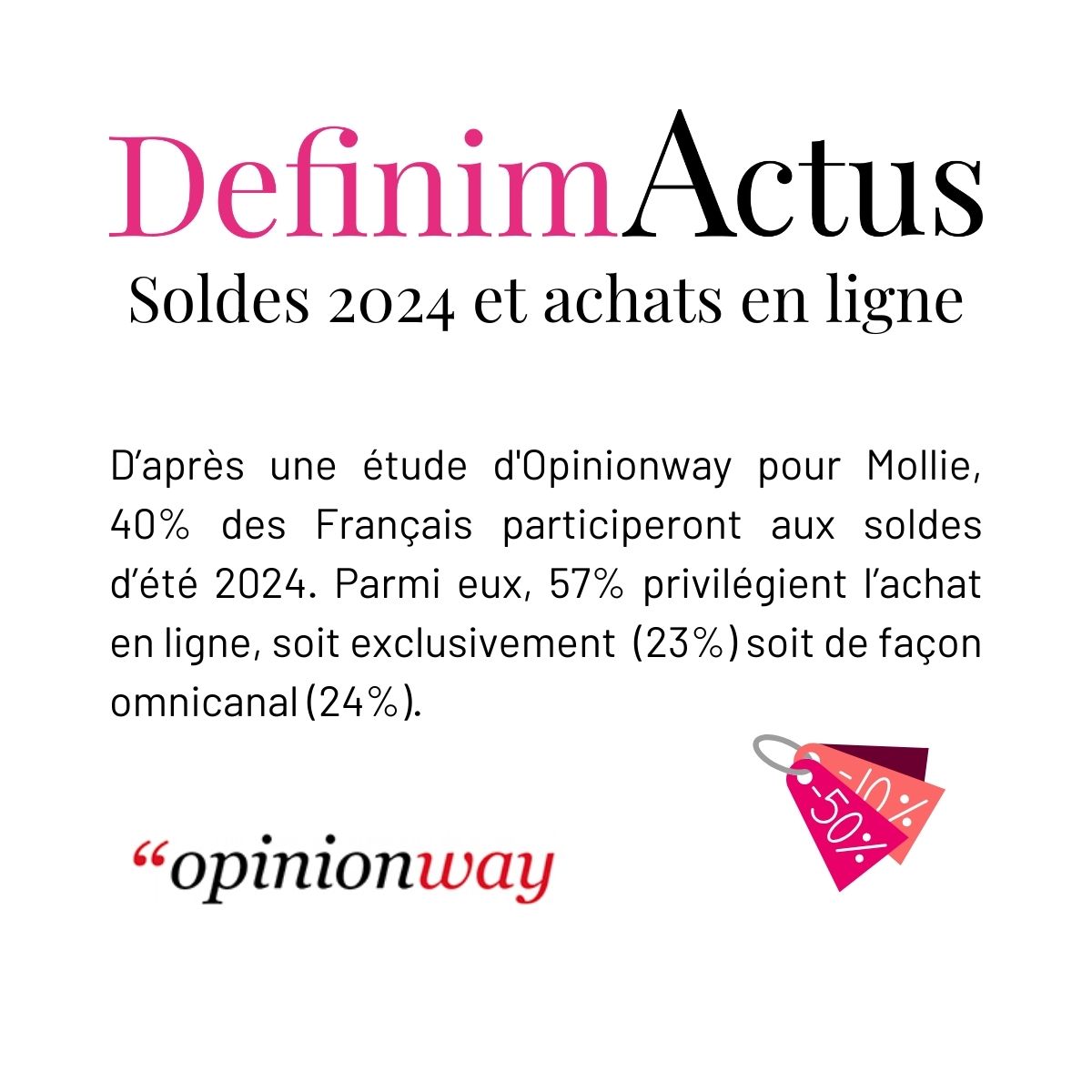 étude soldes 2024 achats en ligne