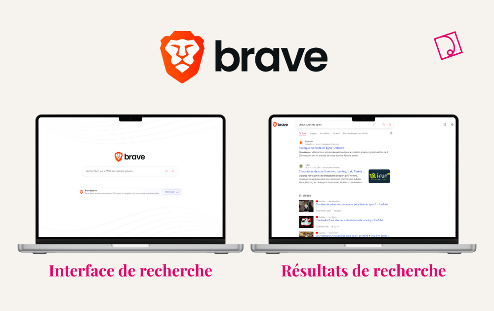 Moteur recherche Brave confidentialité indépendant résultats neutres annonces Brave Ads