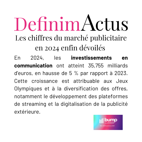 Statistiques du marché publicitaire et de la communication en France en 2024
