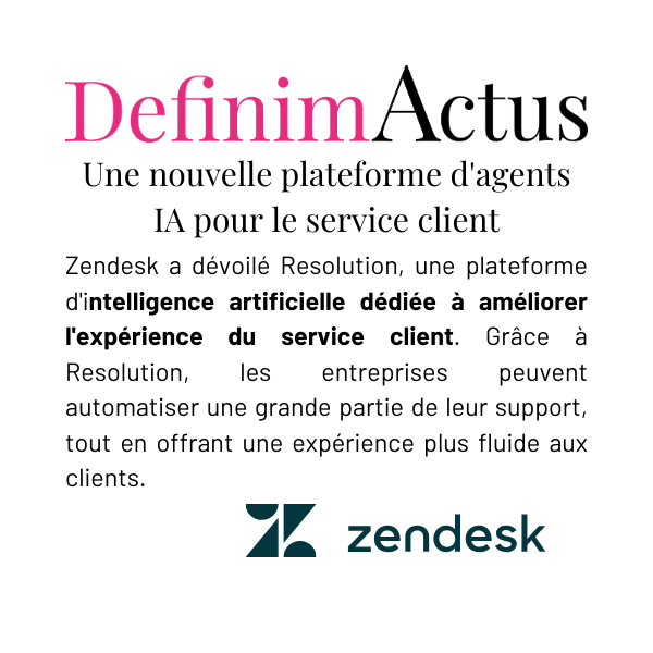 Zendesk Resolution intelligence artificielle service client agents virtuels support automatisé expérience client efficacité