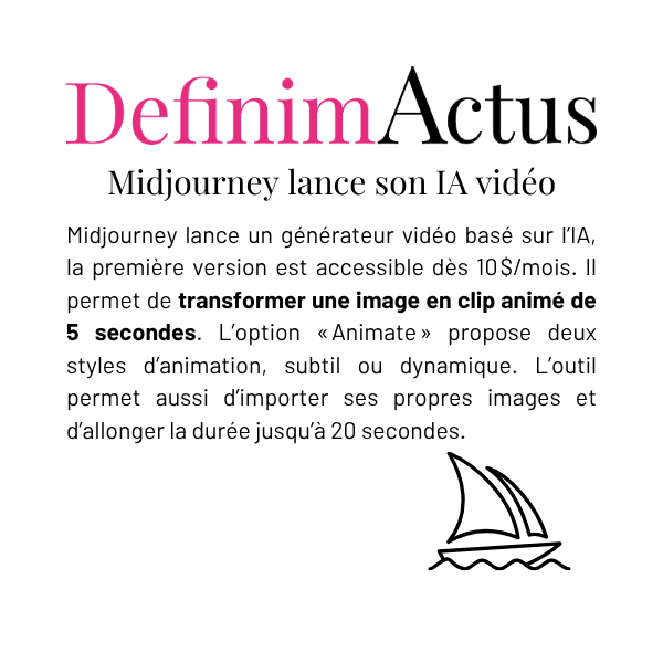 animation IA génération vidéo 5 sec low motion high motion Midjourney import prolongement photo